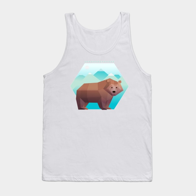 Polar Bear Tank Top by Brainable ART